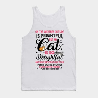 Cats Christmas Song. Meowy Christmas. Tank Top